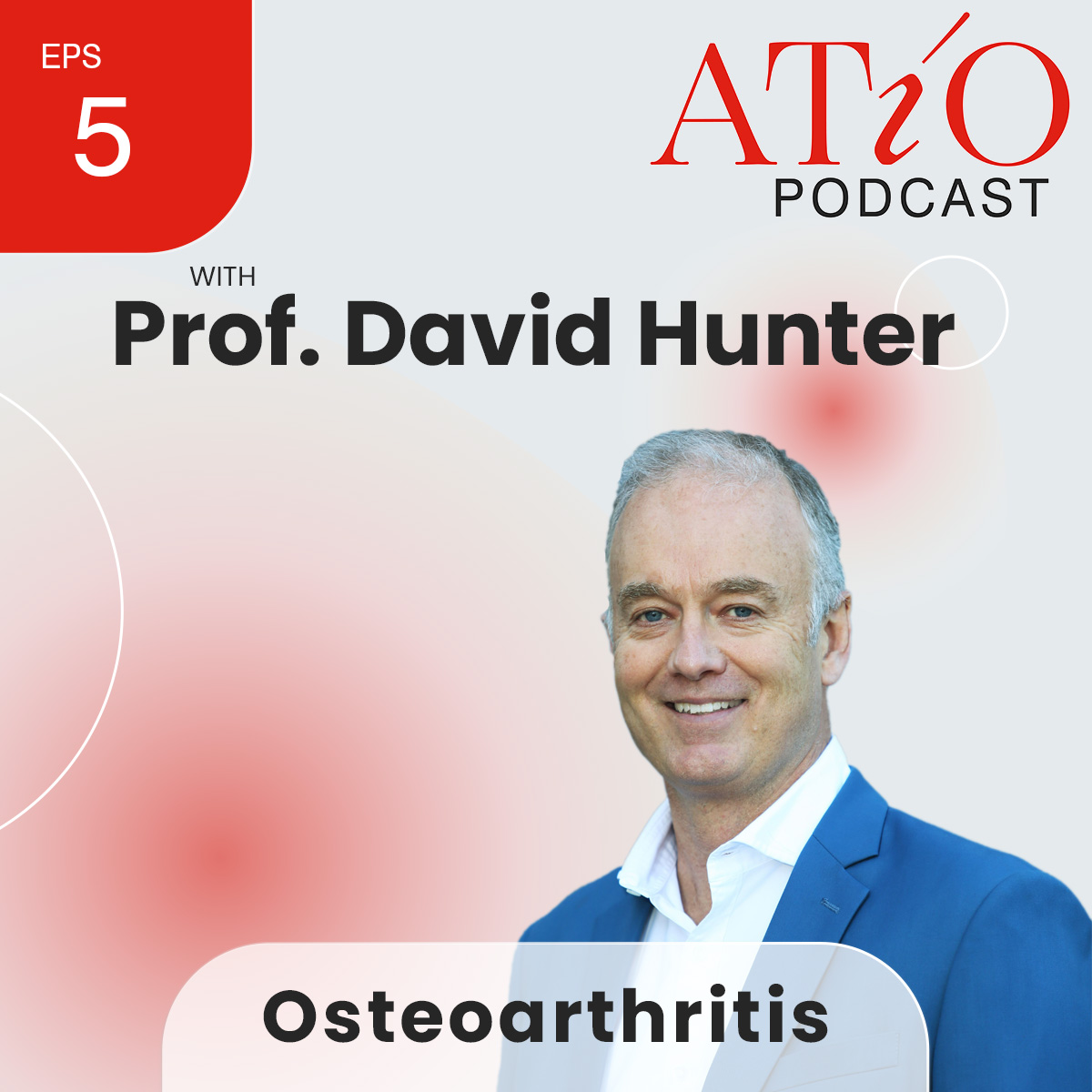 ATiO Podcast episode artwork – Prof. David Hunter on osteoarthritis